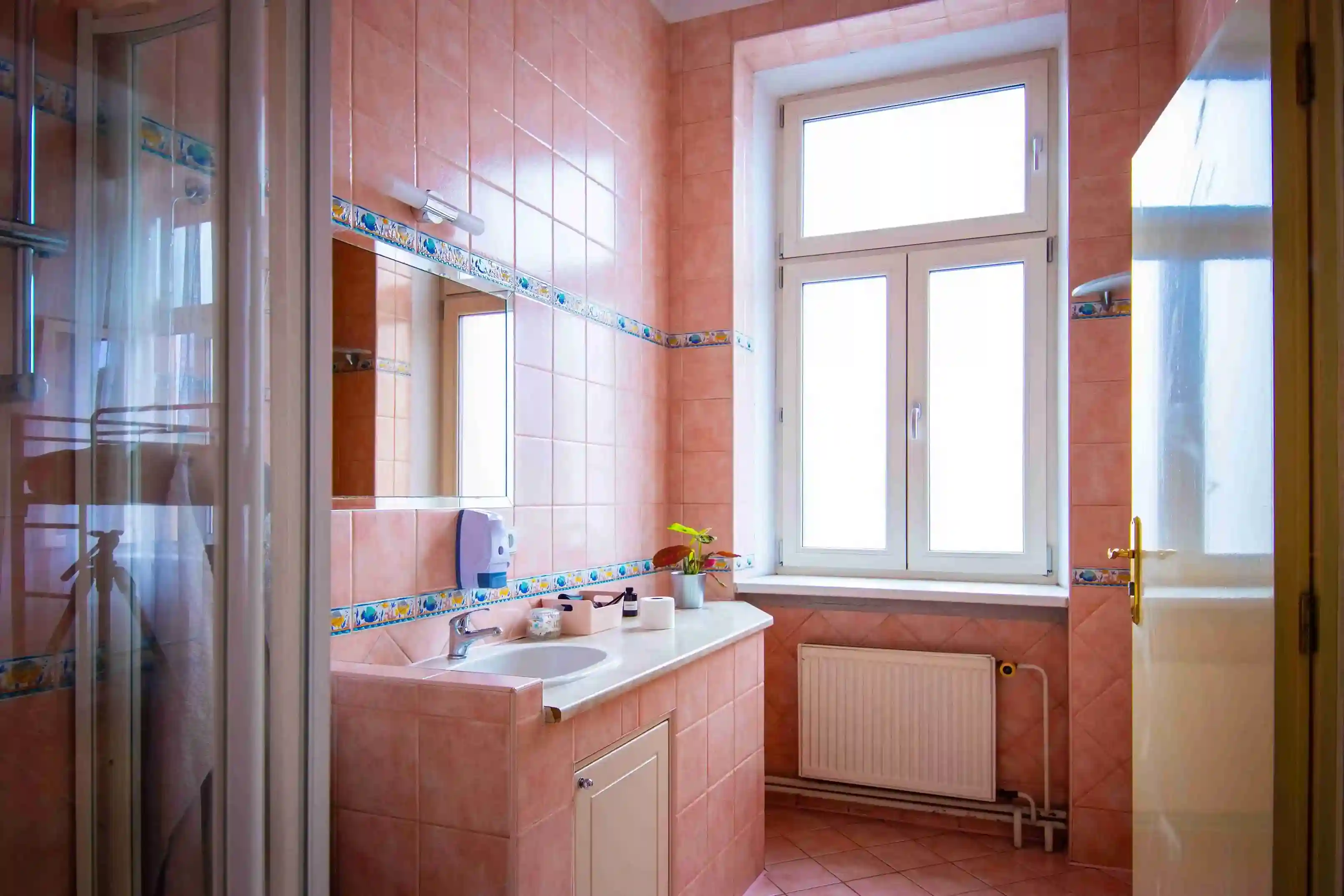 Pink bathroom